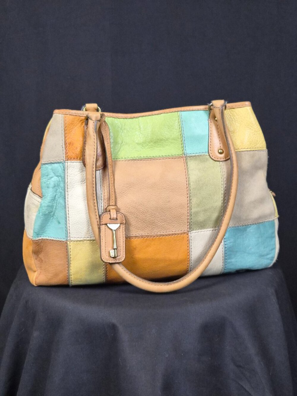 Vintage Fossil Patchwork Bag